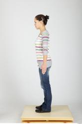 Whole Body Woman Casual Slim Studio photo references